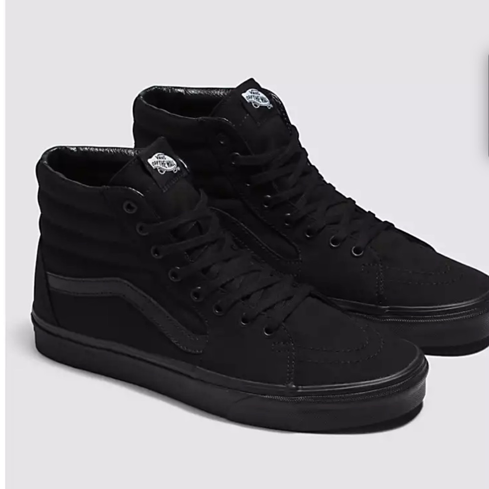 Vans Canvas Hightop Sk-8, black size 8.5, women’s